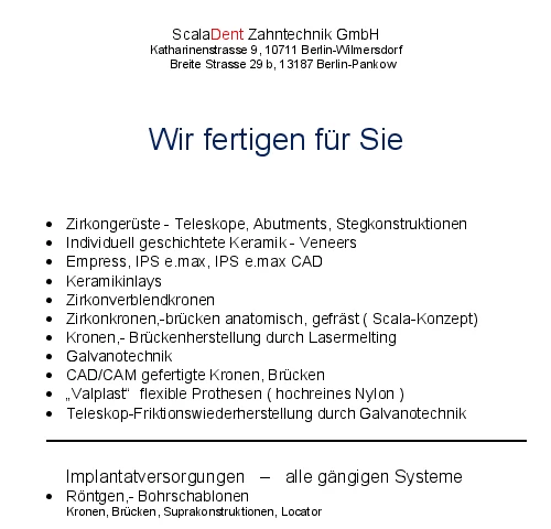 Wir fertigen für Sie